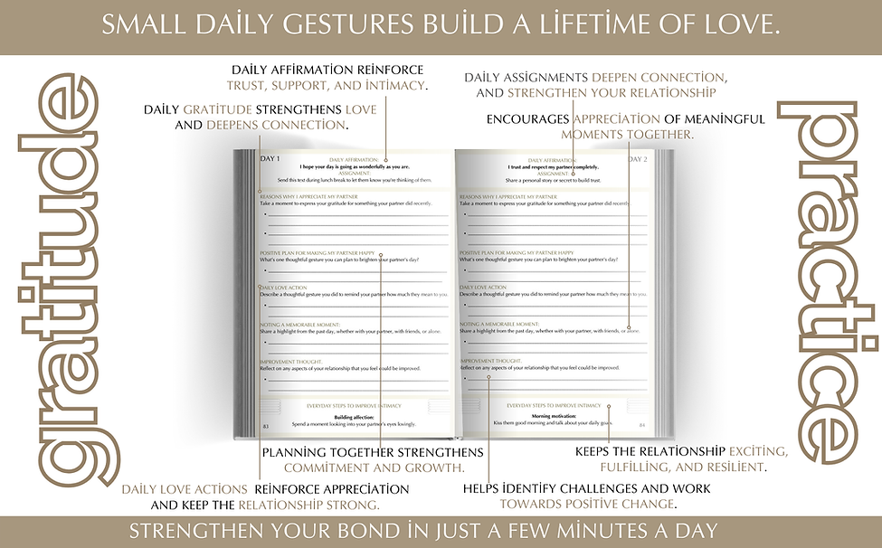 Small daily gestures build a lifetime of love