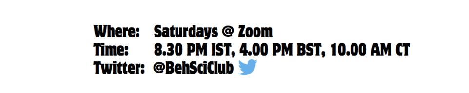 Behavioural Science Club Talks