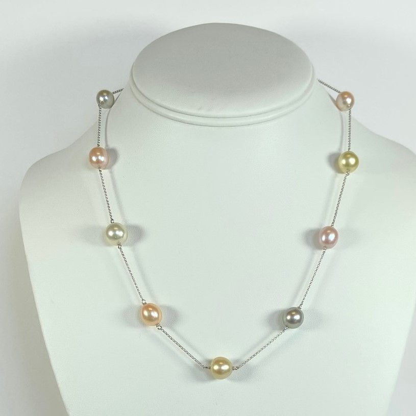 Freshwater Tin Cup Necklace