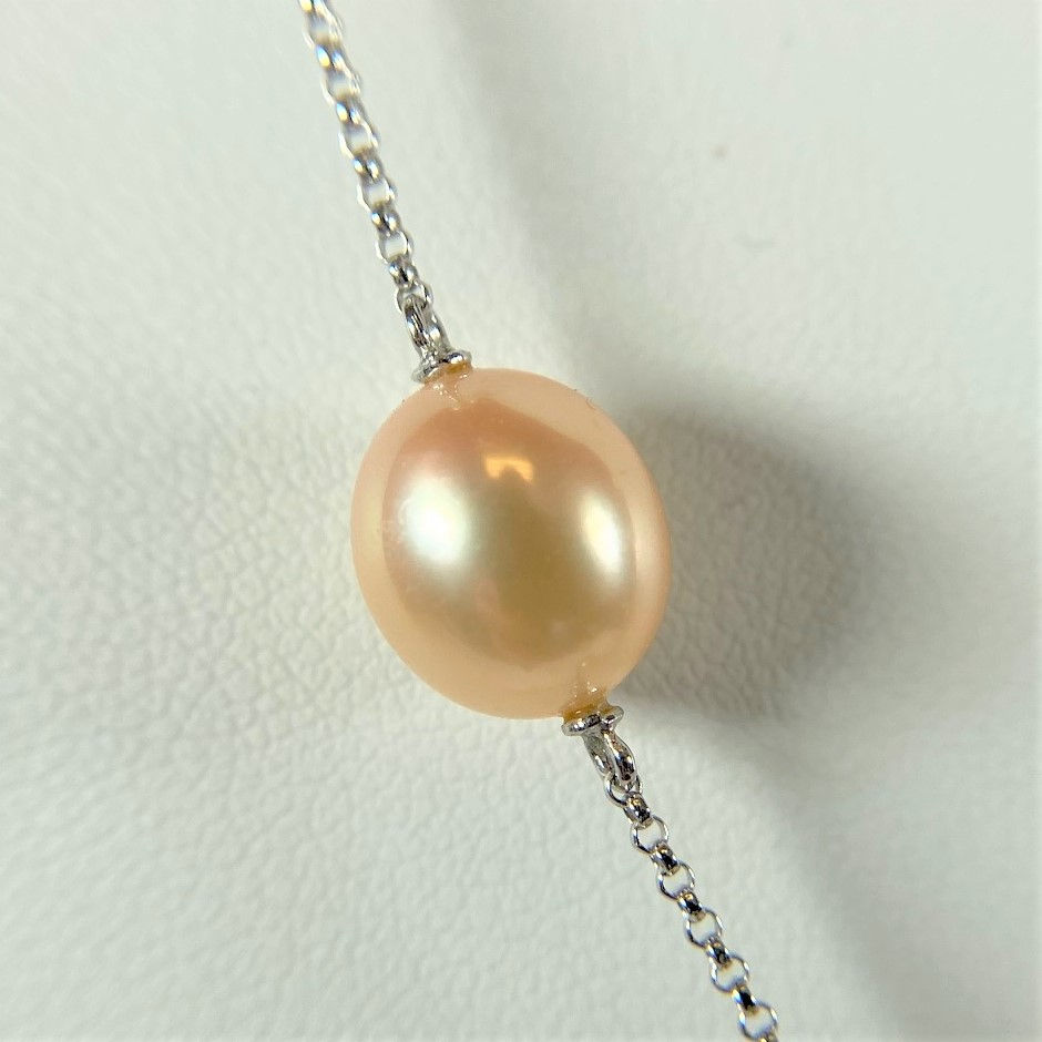 Thumbnail: Freshwater Tin Cup Necklace