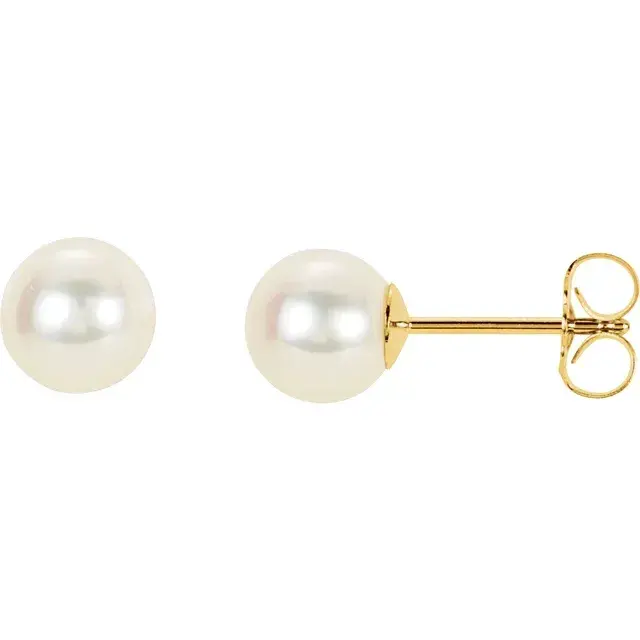 Freshwater Pearl Stud Earrings