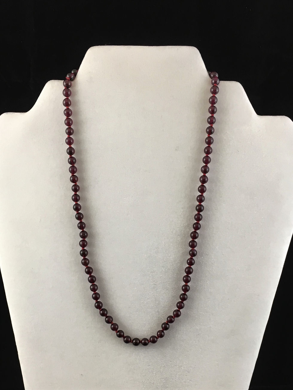 Garnet Bead Necklace