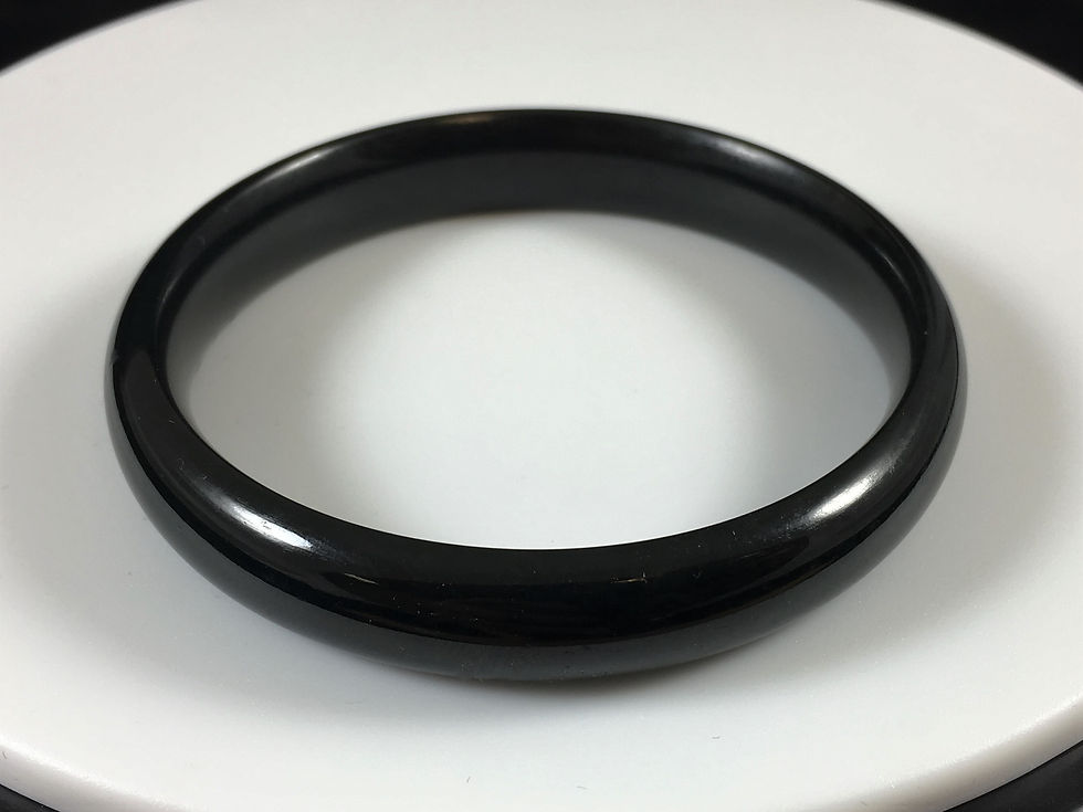 Thumbnail: Green/Black Jade Bangle