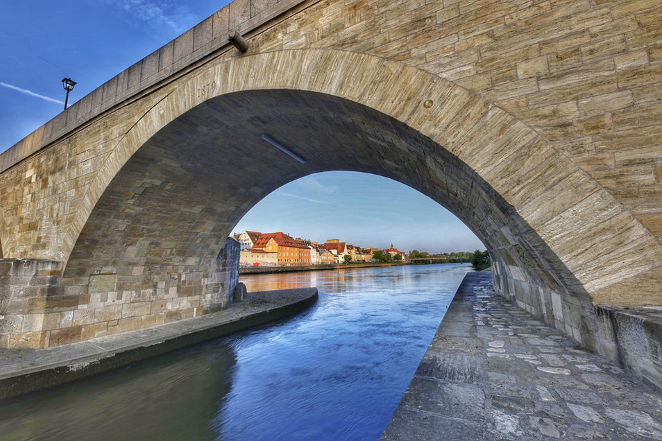 travel, fine art photo of a bridge in auckland