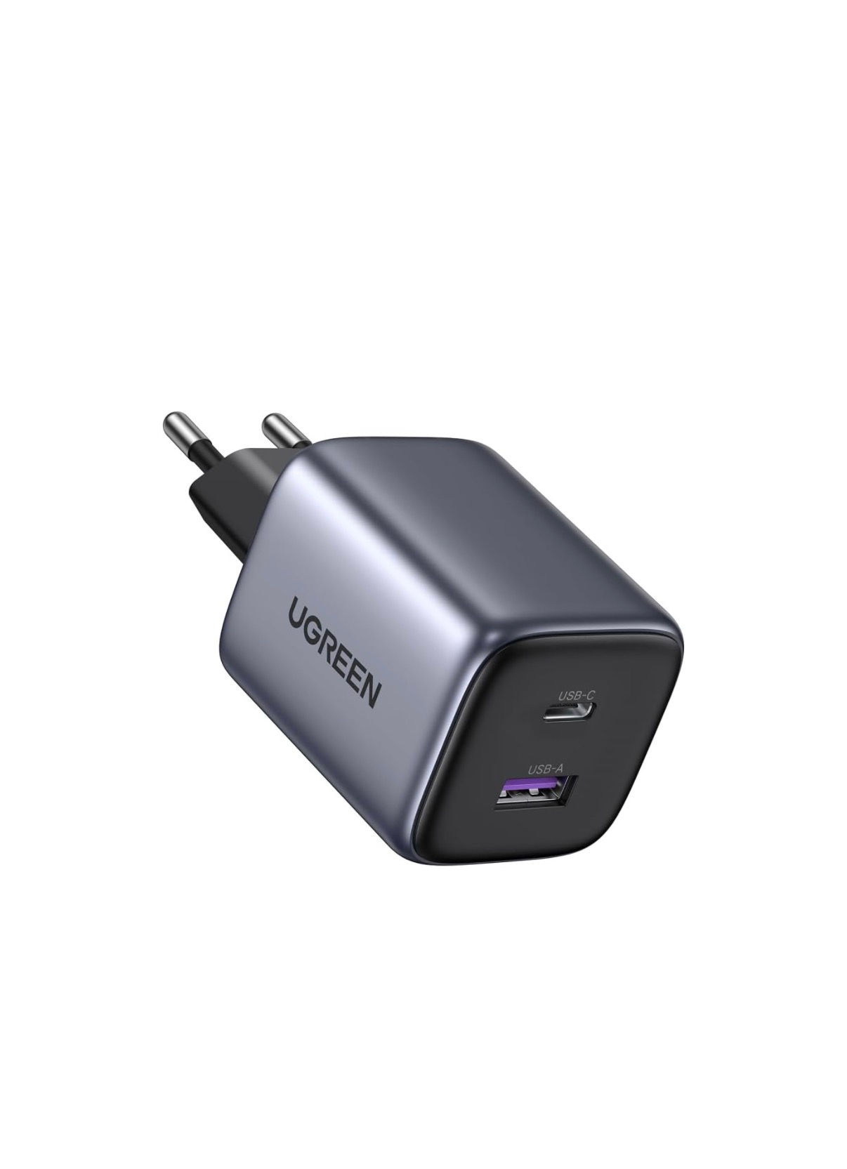 UGREEN Nexode Cargador Rápido 35W USB-C + USB-A | Tecnología GaN