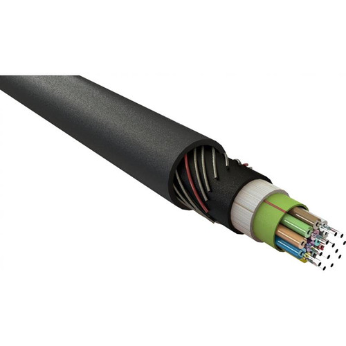 OS2 Singlemode 9/125 Armoured SWA Fibre Optic Cable Loose Tube - Black ...