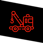 Camion remorque avec nacelle