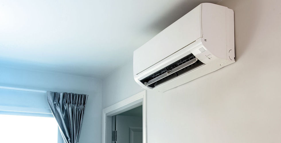 View of an indoor air conditioning unit