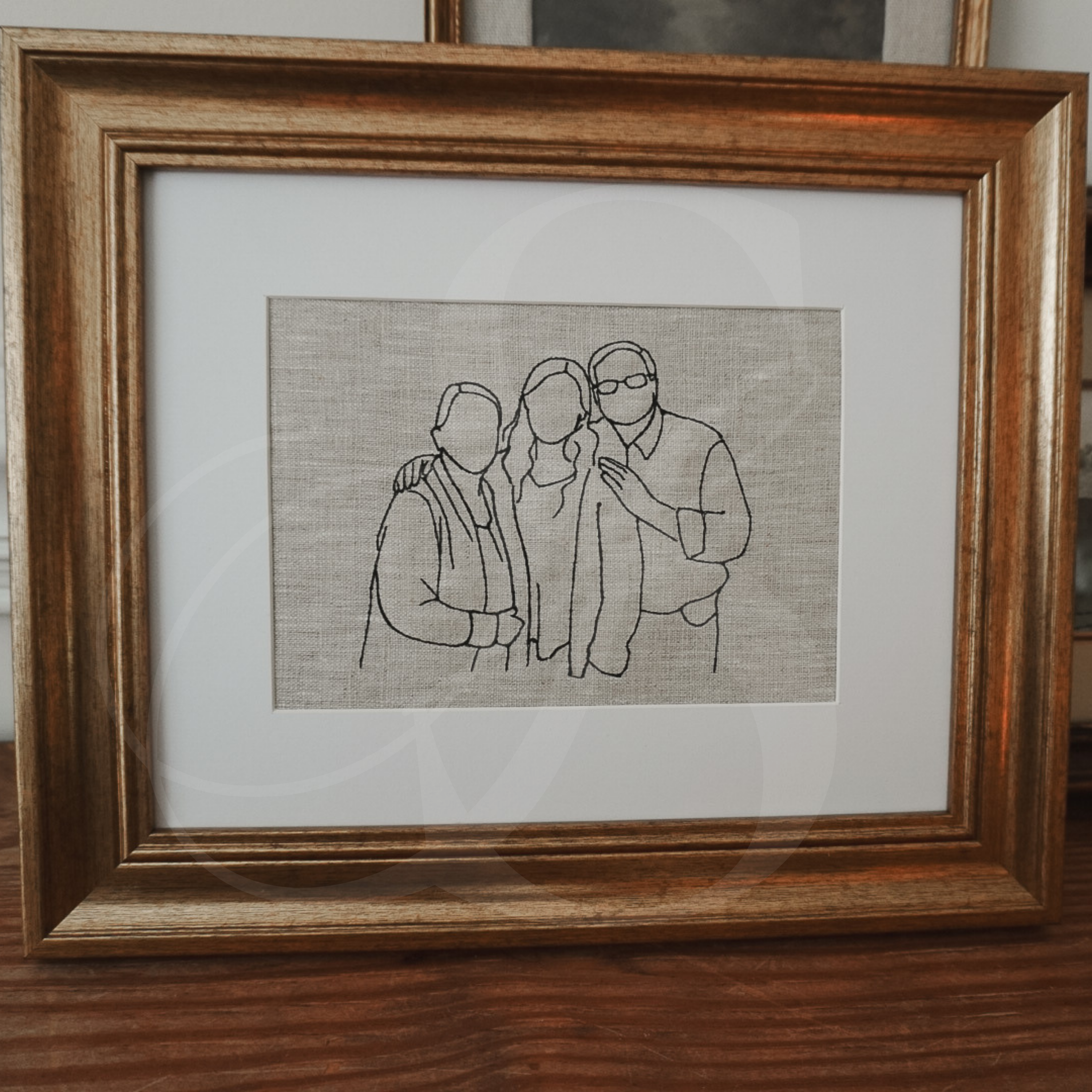 Insieme | Custom Embroidered Family Portrait