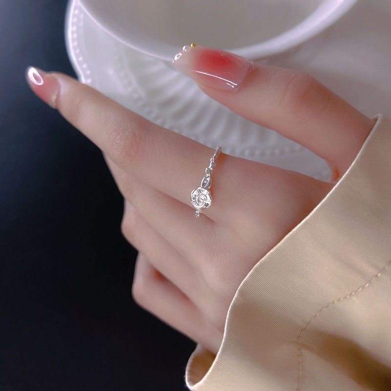 Thumbnail: Thorn Rose Ring for Women – Elegant, Adjustable & Stylish Silver Design 💍🌹