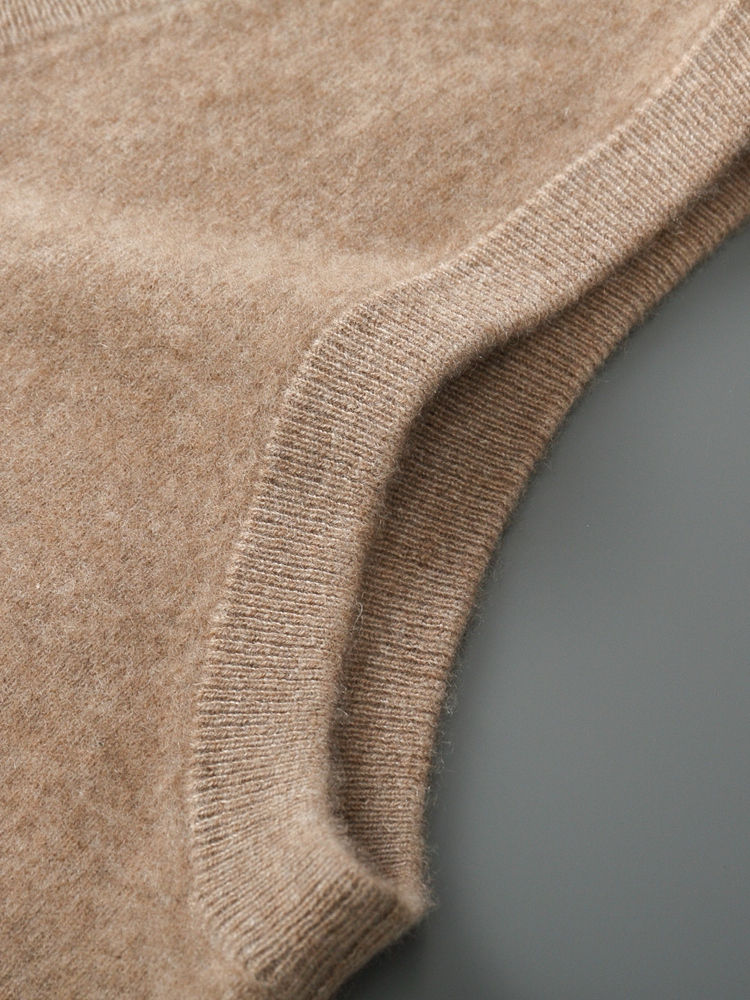 Thumbnail: Men’s 100% Merino Wool V-Neck Vest, Sleeveless Smart Casual Sweater