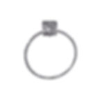 Toallero aro Lucca Cromo frontal