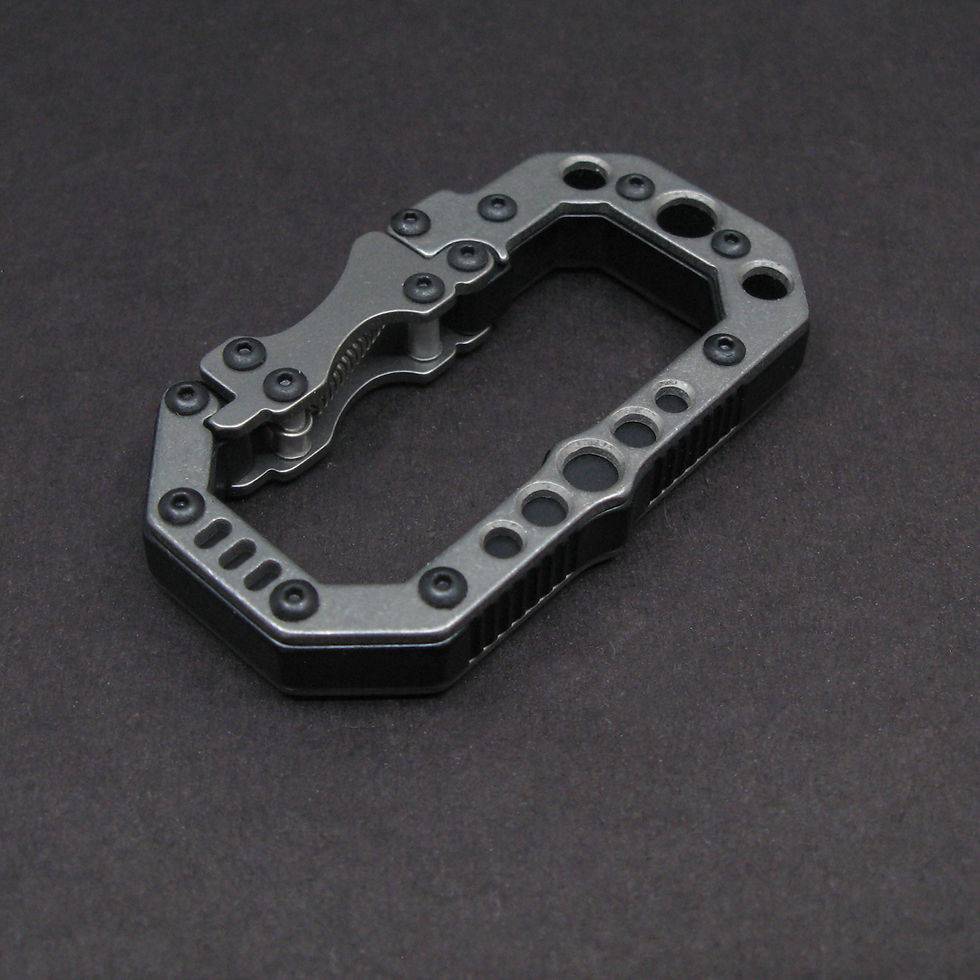 Gatekeeper Titanium over Black Anodized 7075 Aluminum