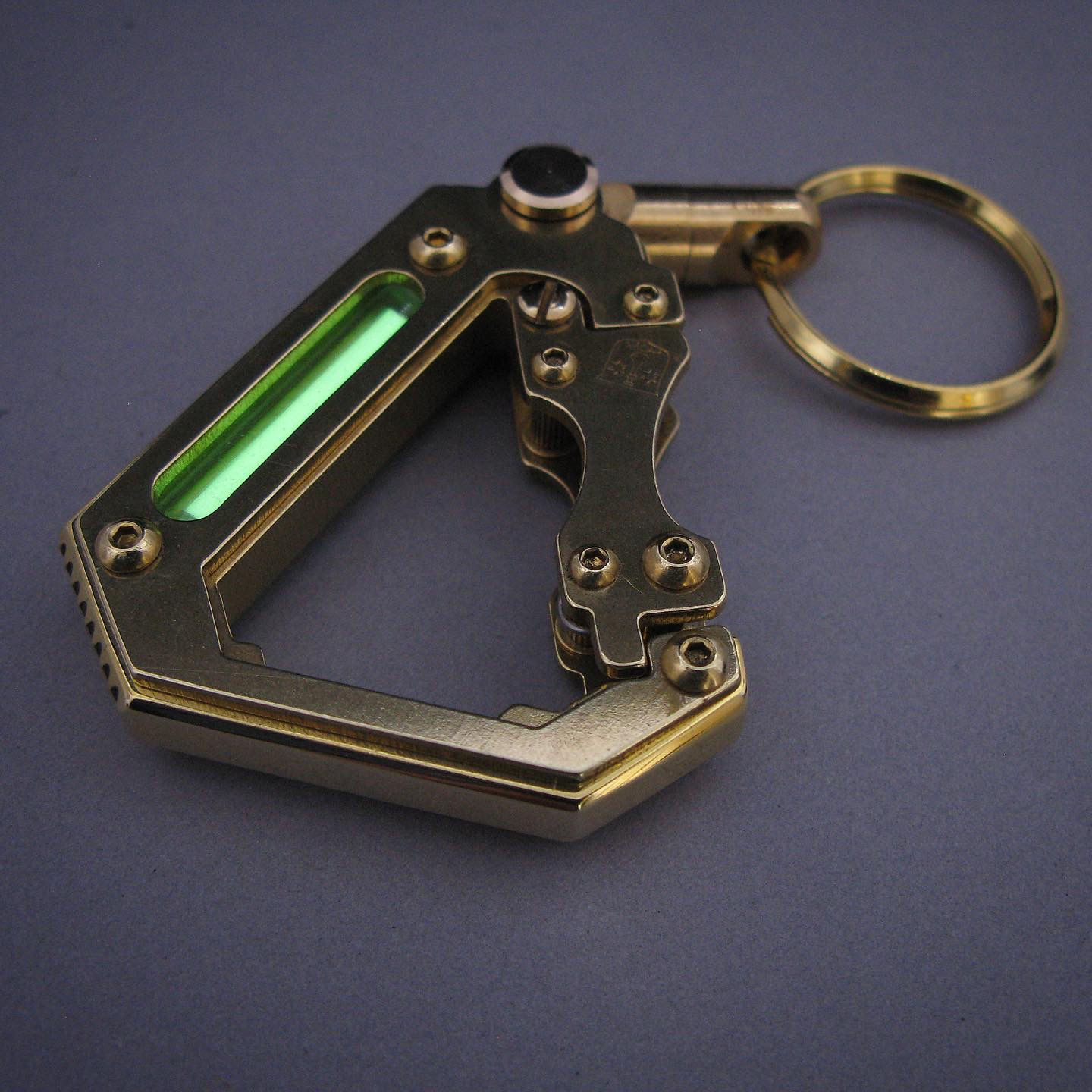 Harbinger, all brass EDC Carabiner
