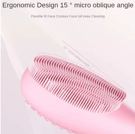 Miniatura: Escova elétrica de limpeza facial, limpeza profunda dos poros, vibração sônica, 