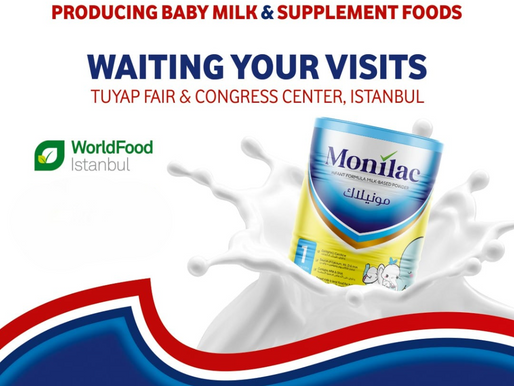 We look forward to see our dear clients at the WorldFood Istanbul - TURKEY 2024 Exhibition on September 9th at SALON 7, STAND 7381 to see our latest products of infant milk, baby milk and baby food.