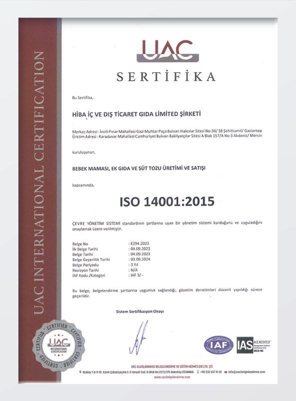 production and sales certificate