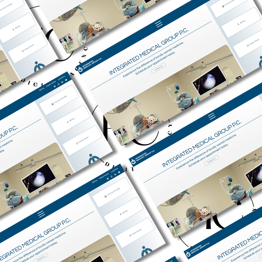 Integrated Medical Group PC Website Web Design Graphic