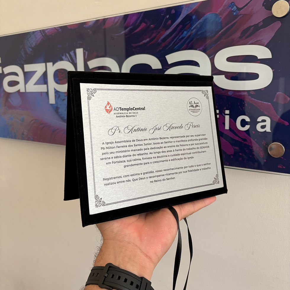 Miniatura: Capa Livro Veludo Homenagens Honra ao Mérito com Placa Interna