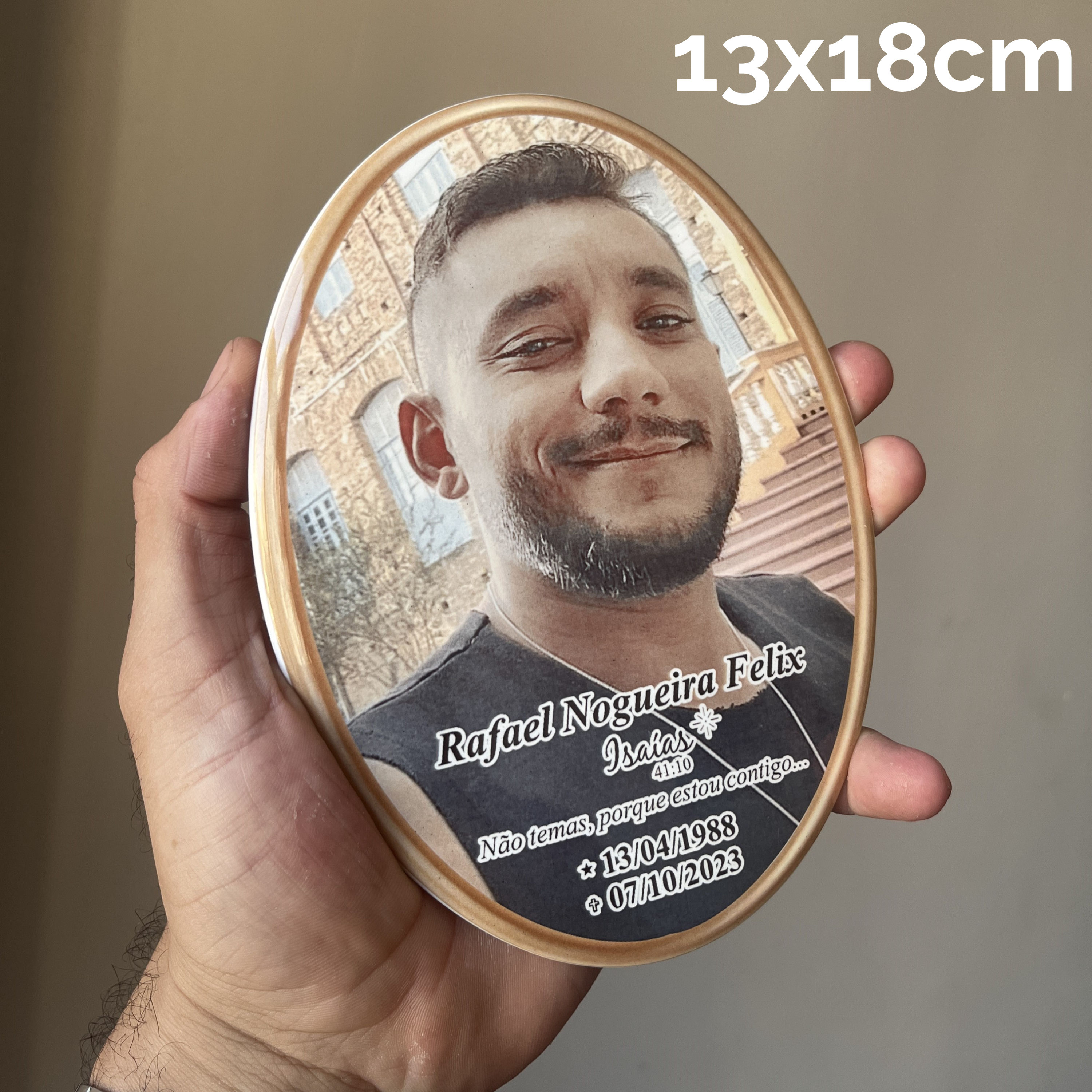 Foto Porcelana para Jazigo Túmulo Lápide Vários Tamanhos