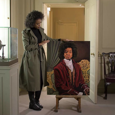 James Chappell at Kirby Hall, Glory Samjolly: Painting Our Past, English Heritage