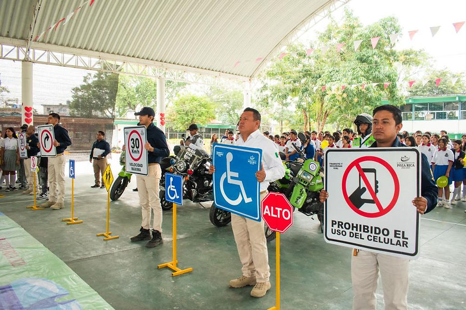 Reanudan Programa Municipal de Educación Vial en Poza Rica.