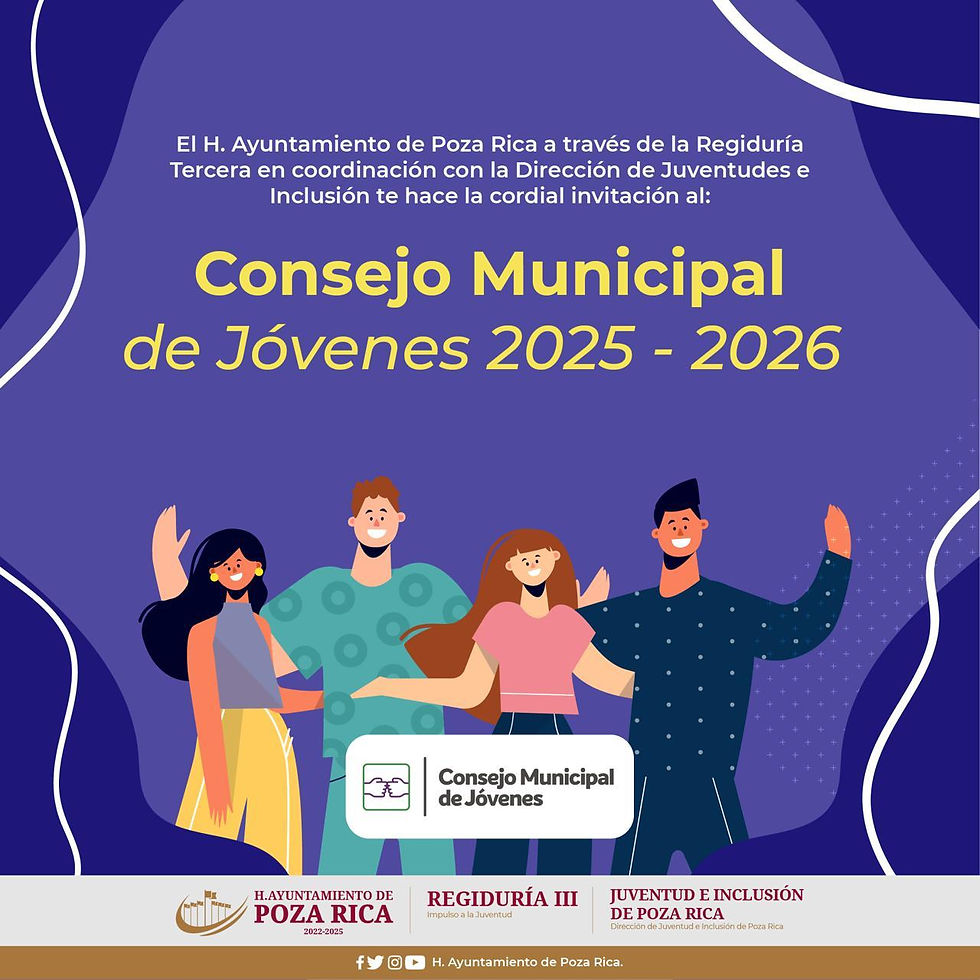 Abren convocatorias para el Consejo Municipal de Jóvenes 2025–2026.