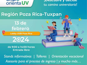 UV difundirá su oferta educativa en EXPO ORIENTA 2024.