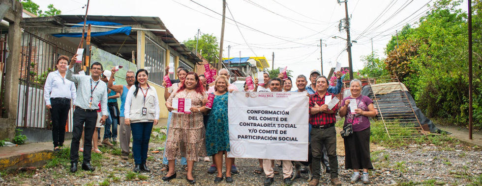 Conforman más Comités de Contraloría Social en Poza Rica.