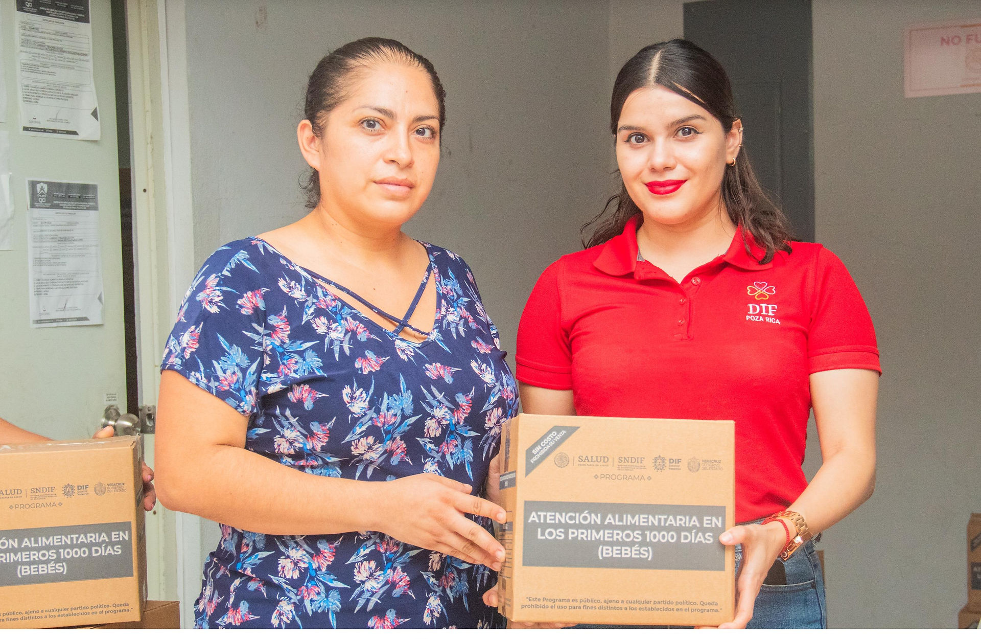 DIF entrega apoyos del programa 1000 días de vida.