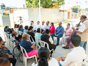 Ayuntamiento de Poza Rica pavimentó y rehabilitó servicios en la calle Chijol.