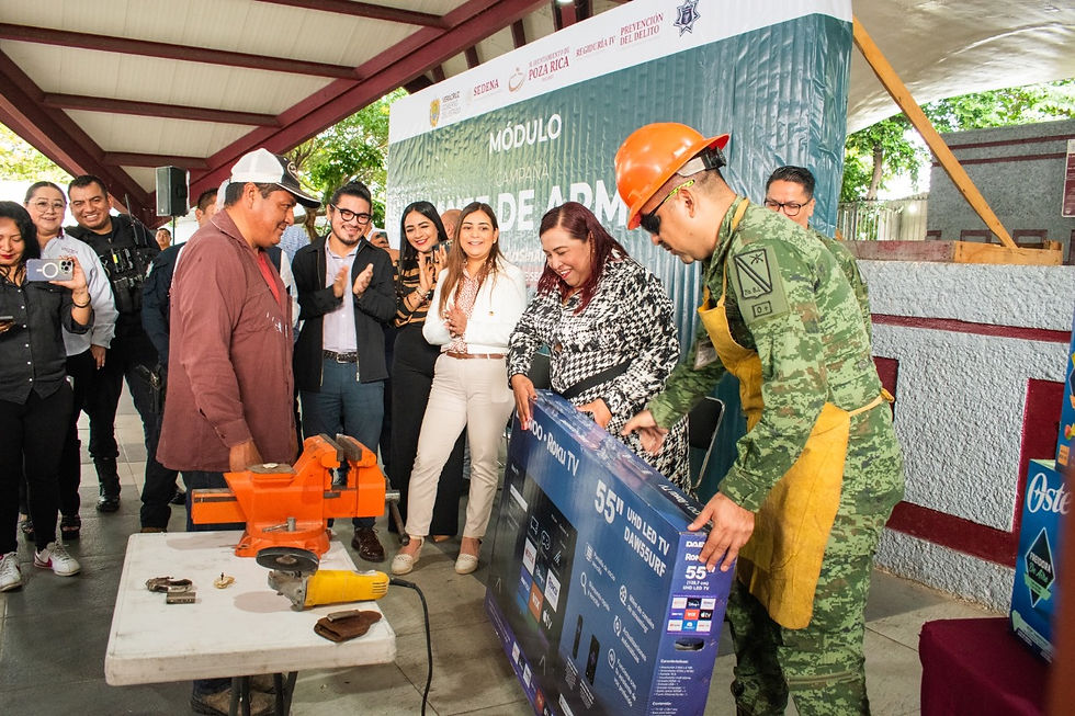 Instalan Módulo de Canje de Armas en Poza Rica.