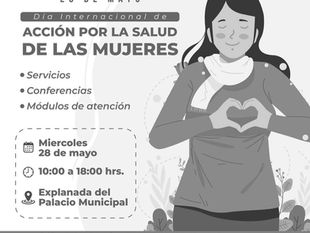 Conmemorarán Día Internacional de Acción por la Salud de las Mujeres.