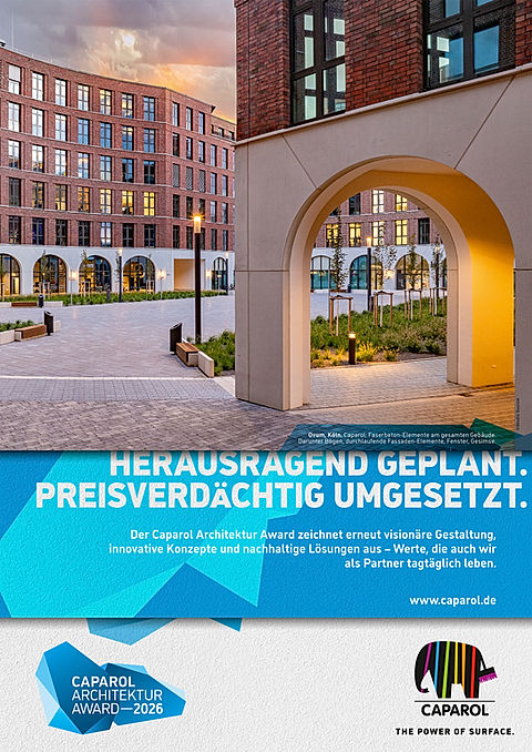 Kampagenmotiv Architektur-Preis von Caparol - OVUM Köln