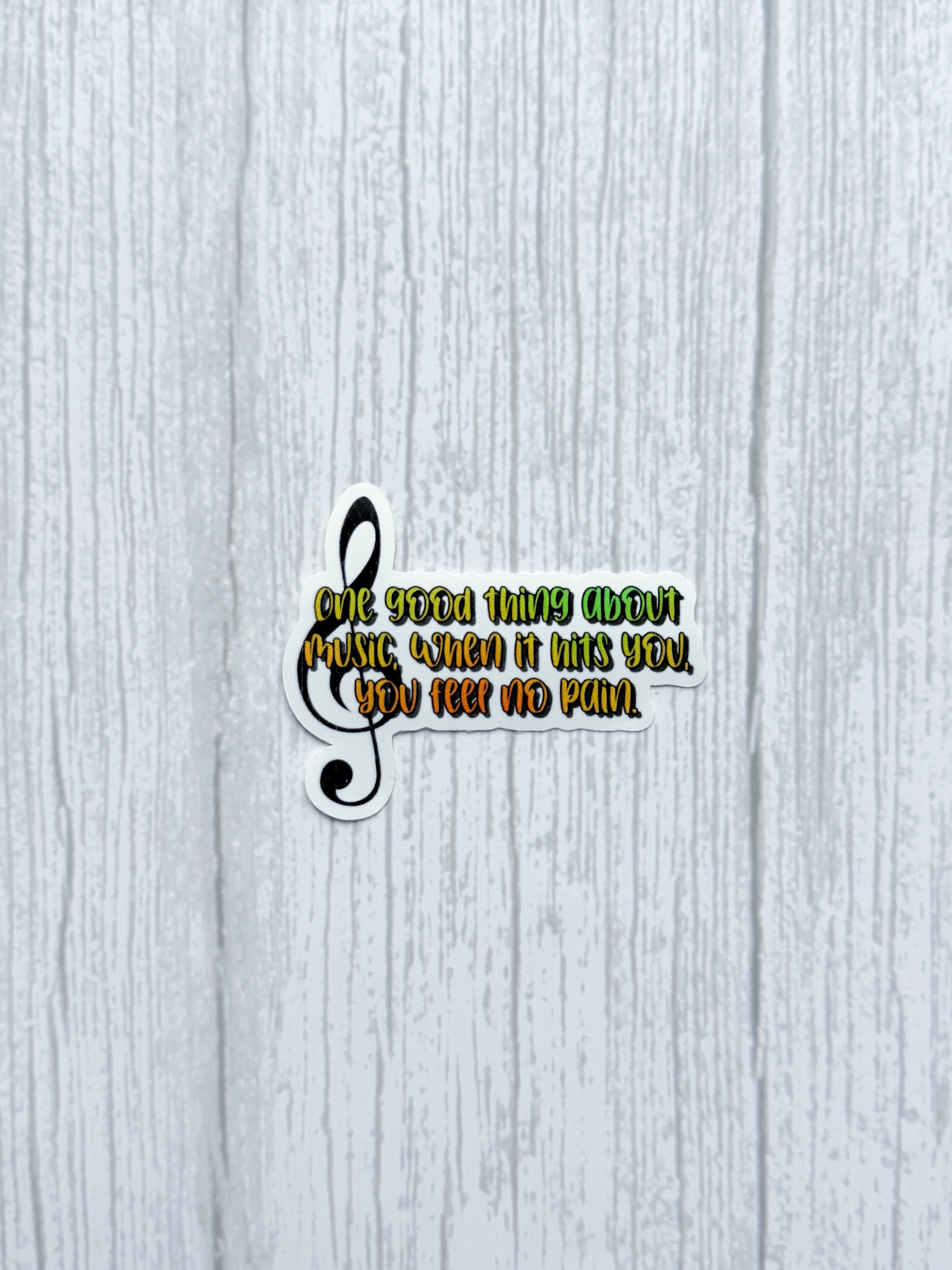 “Music =No Pain”