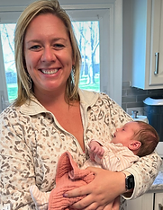Tina and a baby