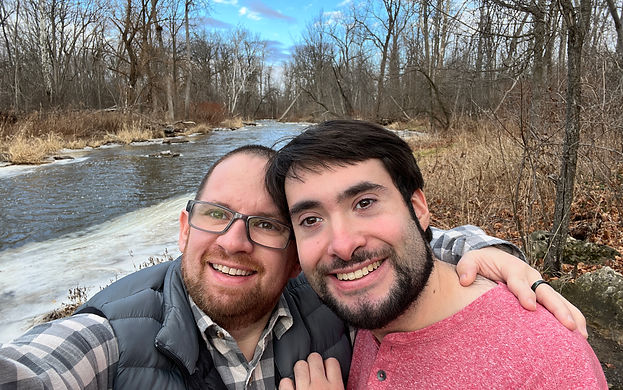 Tim & Michael on a fall hike