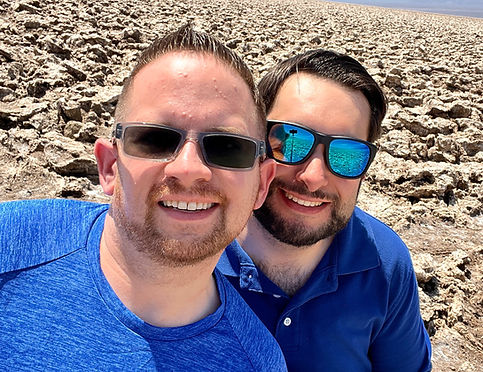 Tim and Michael in Death Valley, California