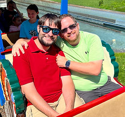 Michael and Tim at Seneca Zoo