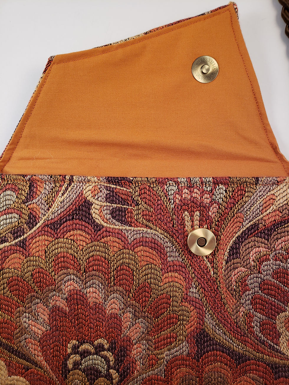 Thumbnail: Art Deco Orange-lined Bag
