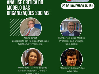 ANÁLISE CRÍTICA DO MODELO DAS ORGANIZAÇÕES SOCIAIS