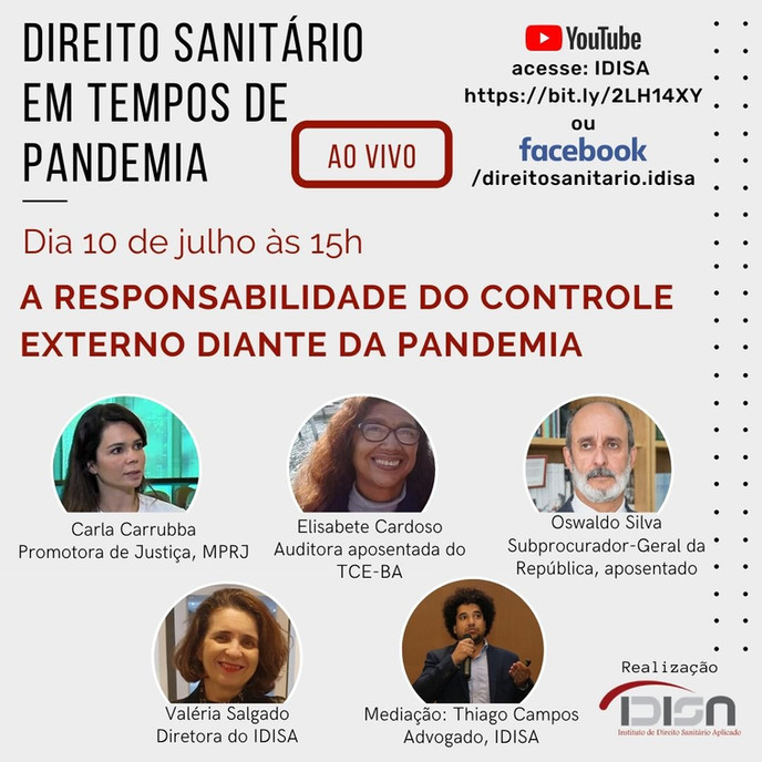 O Controle Externo e a pandemia do Covid-19
