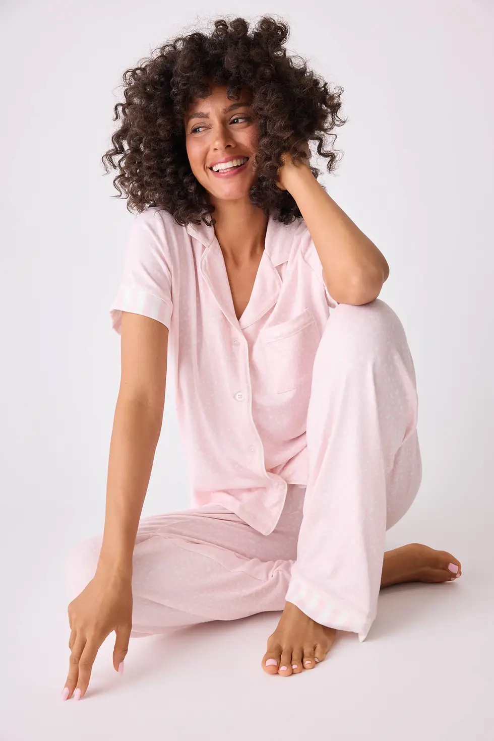 Thumbnail: PJ Salvage Susan G. Komen Breast Cancer Awareness Three Piece PJ Set