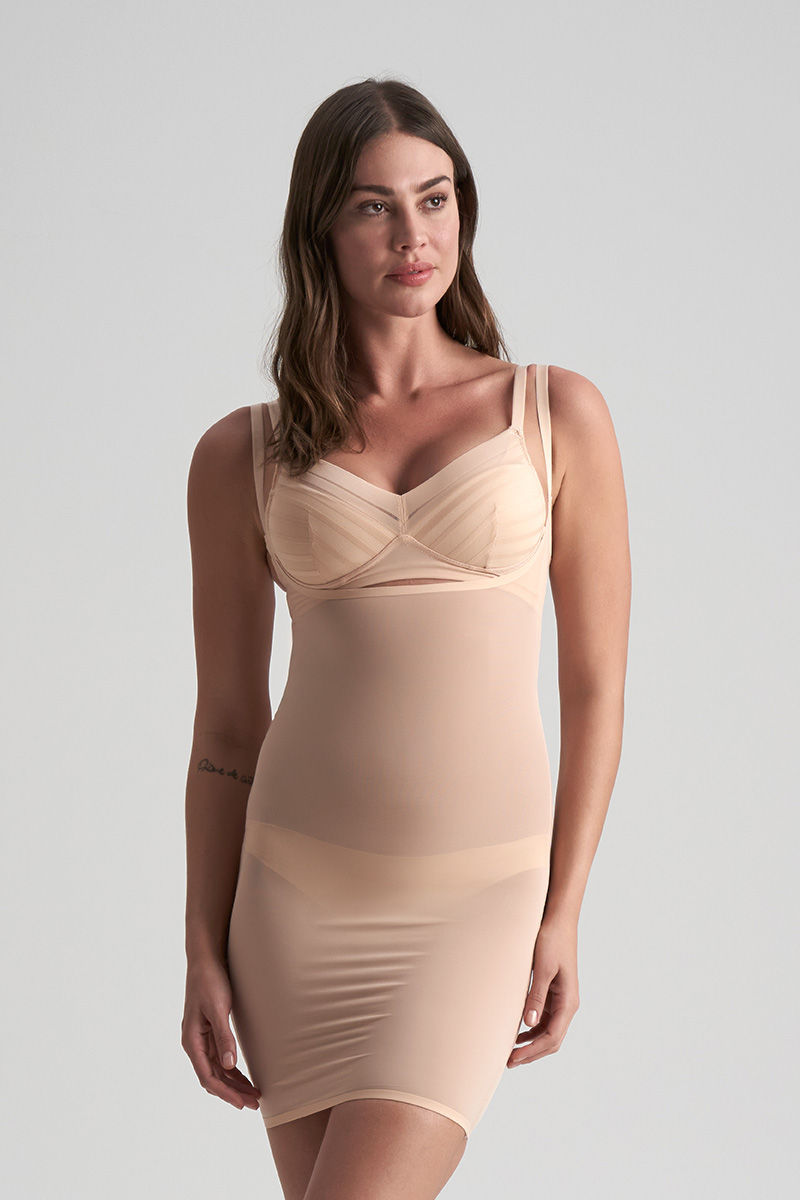 Bye Bra Shapewear Powermesh Open Bust Dress