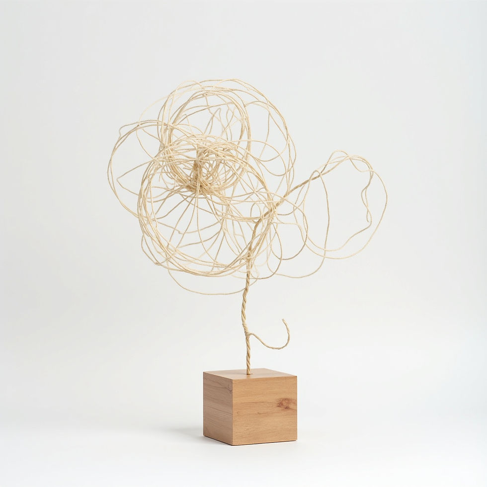 Abstract String Sculpture