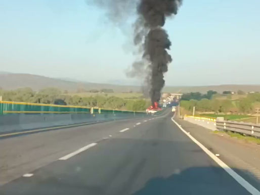 FUERTE ACCIDENTE E INCENDIO EN EL ARCO NORTE, A LA ALTURA DE TULA