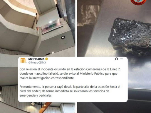 MUERE HOMBRE TRAS CAÍDA EN ESTACIÓN DEL METRO CAMARONES