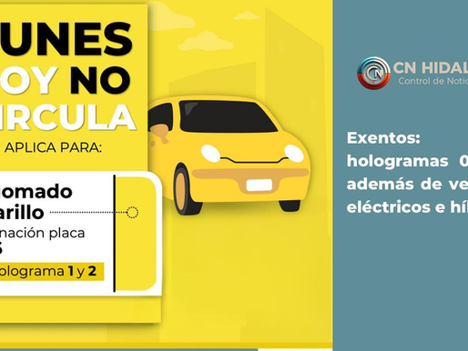 🚦 HOY NO CIRCULA | LUNES 9 DE FEBRERO