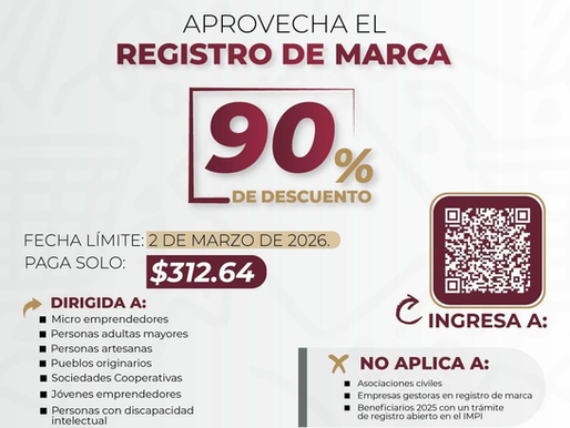 Desarrollo Económico Hidalgo te acompaña en el proceso de #RegistroDeMarca ante el IMPI, para que tu proyecto cuente con identidad, certeza jurídica y mayor valor en el mercado.