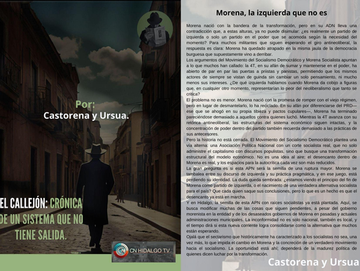 #ElCallejón: Crónica de un sistema que no tiene salida; Morena, la izquierda que no es